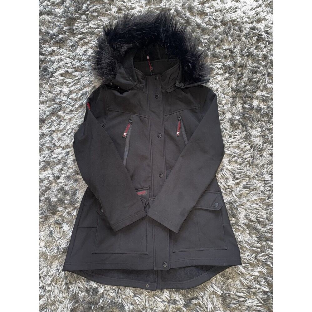 Canada Weather Gear Coat Women XL Parka Fur Hood Fall Winter Outerwear